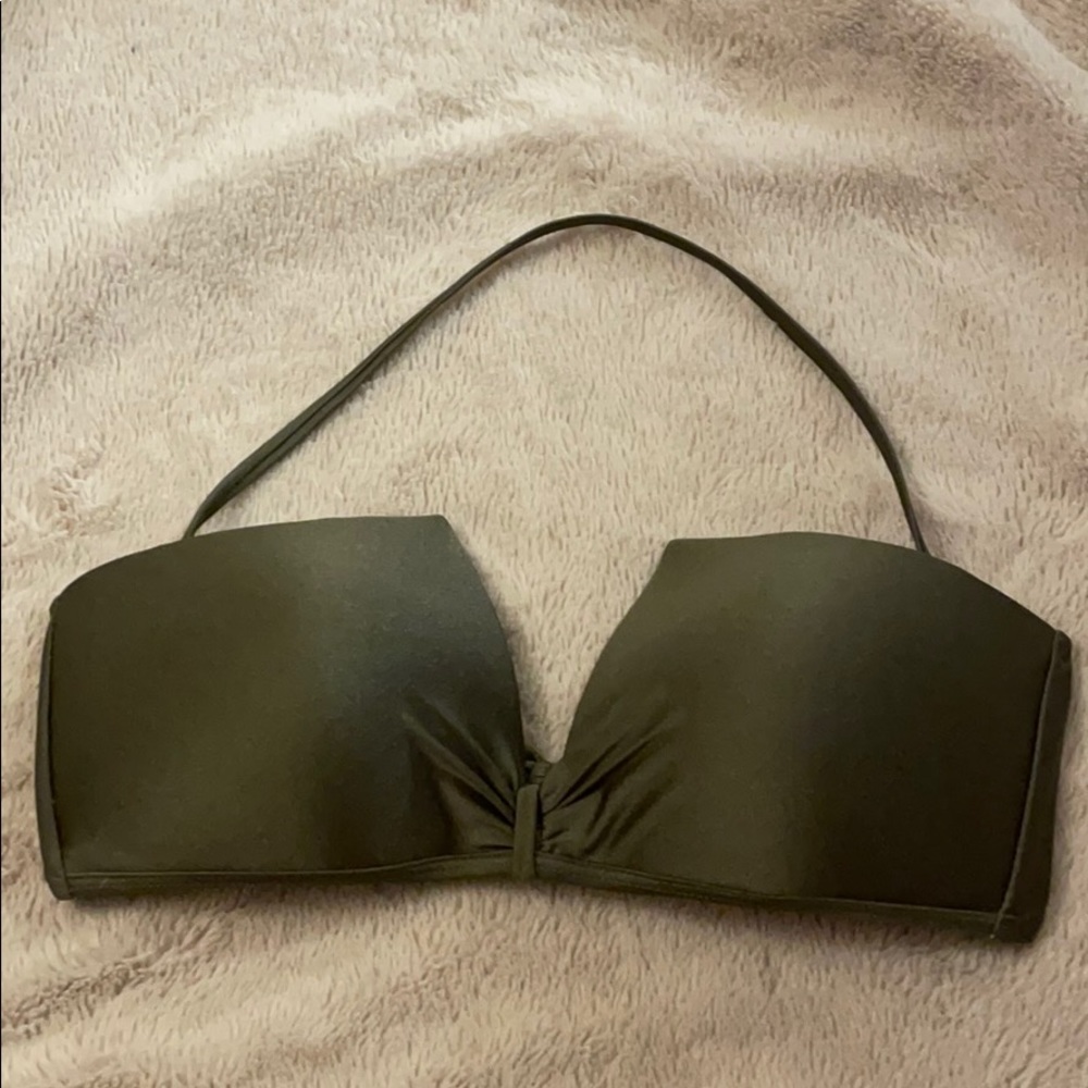 Xhilaration Olive Green Bikini Top